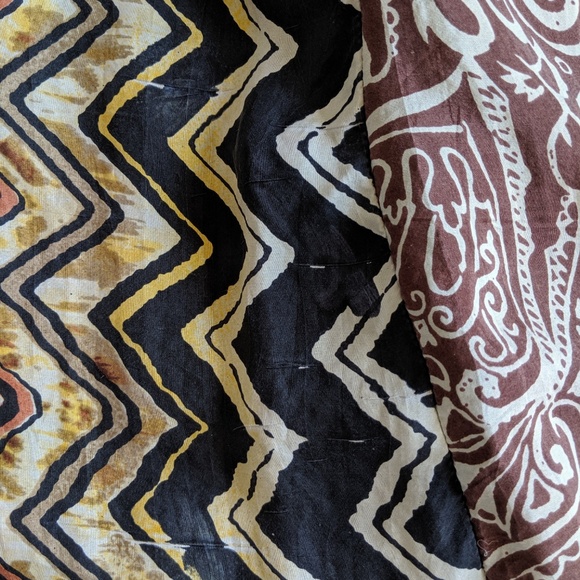 SOLD Chico's Silk Long Full Peasant Brown Skirt M - Picture 3 of 8